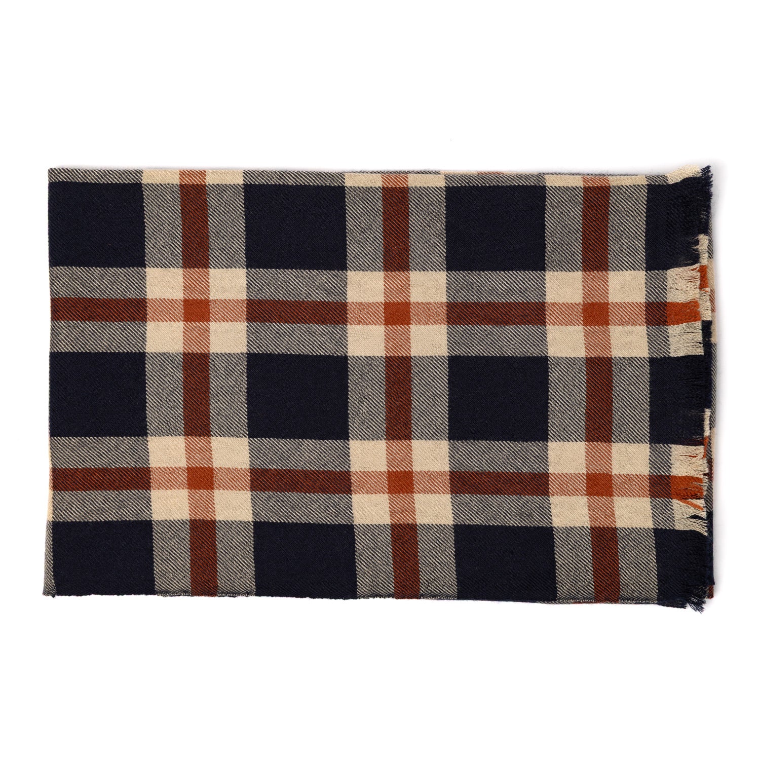 Karierter Schal "Nuovo Plaid Lusso" aus Kaschmir und Seide - Handarbeit